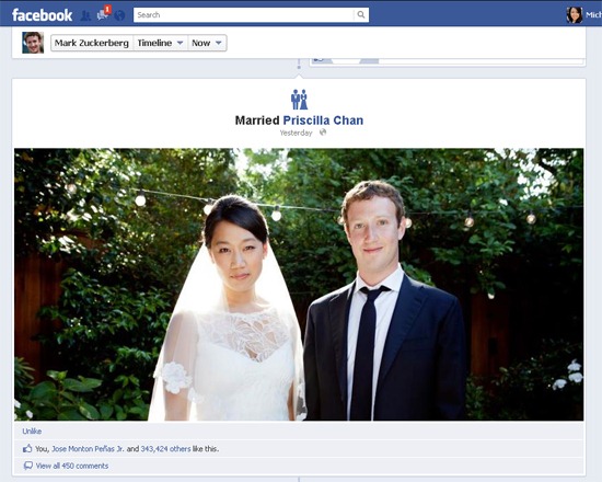 Mark Zuckerberg Now Married to Priscilla Chan