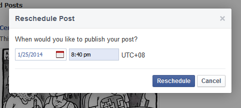 Rescheduling posts