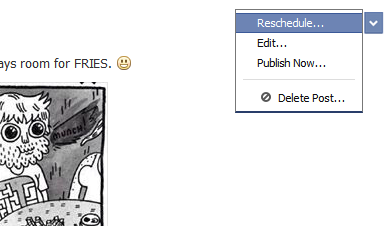 Rescheduling your posts